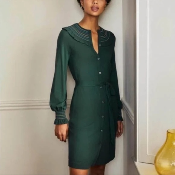 Boden Dresses & Skirts - Boden Green Button-Down Dress